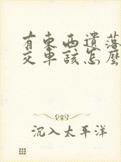 有东西遗落在公交车该怎么办呢