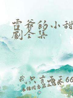 霍爷的小甜妻短剧全集