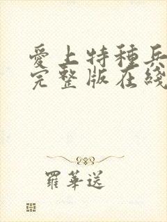 爱上特种兵免费完整版在线观看