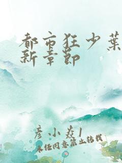 都市狂少叶凡最新章节