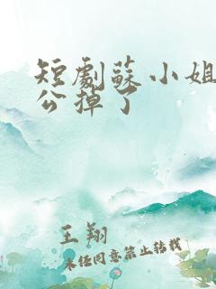 短剧苏小姐你老公掉了