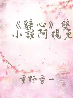 《辞心》双男主小说阿砚免费阅读