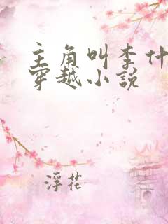 主角叫李什么的穿越小说