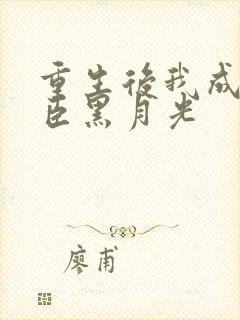 重生后我成了权臣黑月光