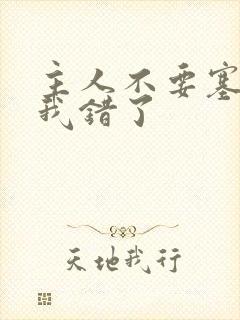 主人不要塞东西我错了