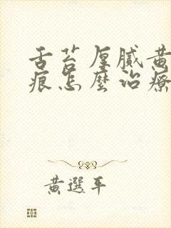 舌苔厚腻黄有齿痕怎么治疗