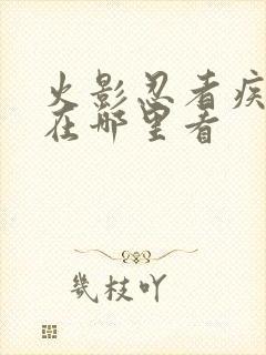 火影忍者疾风传在哪里看