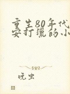 重生80年代王安打猎的小说