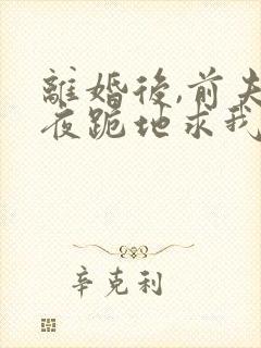 离婚后,前夫雨夜跪地求我复婚免费阅读