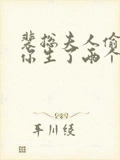 裴总夫人偷偷给你生了两个娃