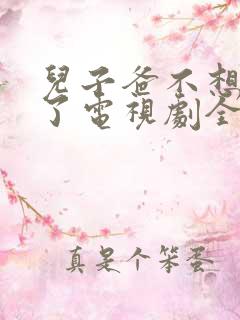 儿子爸不想努力了电视剧全集