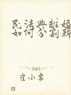 民法典离婚财产如何分割新婚姻法