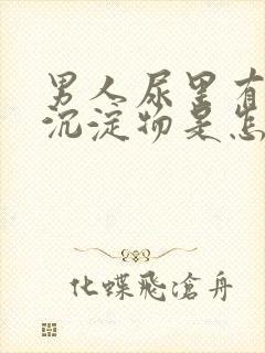 男人尿里有白色沉淀物是怎么回事