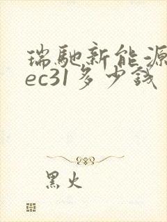 瑞驰新能源汽车ec31多少钱