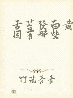 舌苔发白黄的原因有哪些