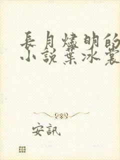 长月烬明的原著小说叶冰裳