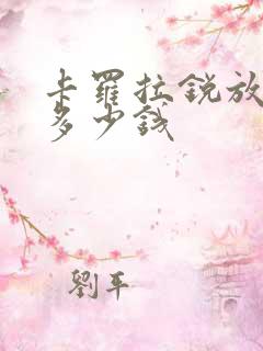 卡罗拉锐放全新多少钱