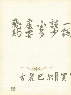 飞卢小说一章大约要多少钱