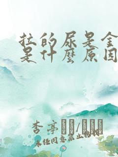 拉的尿是金黄色是什么原因