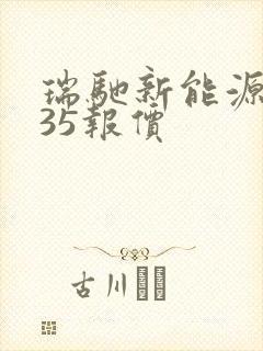 瑞驰新能源ec35报价