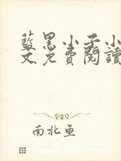 蓝黑小子小说全文免费阅读最新章节