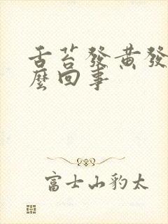 舌苔发黄发暗怎么回事