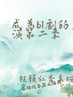 成为bl剧的主演第二季