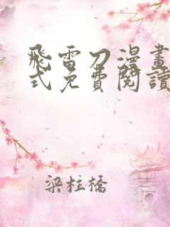 飞雷刀漫画下拉式免费阅读