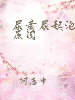 尿黄尿起泡什么原因