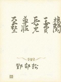 至尊兵王杨浩完整版免费阅读