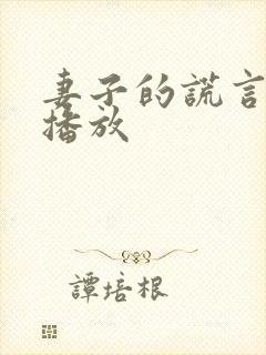 妻子的谎言全集播放