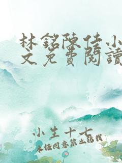 林铭陈佳小说全文免费阅读最新章节