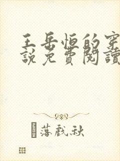 王岳恒的穿越小说免费阅读