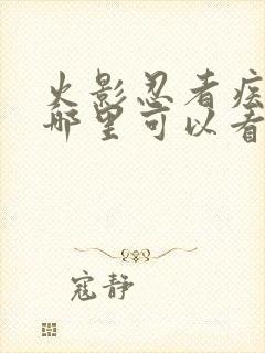 火影忍者疾风传哪里可以看