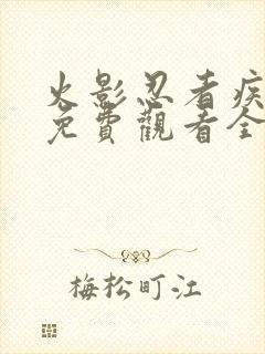 火影忍者疾风传免费观看全集超清