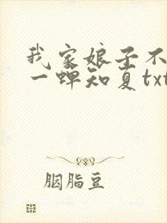 我家娘子不对劲一蝉知夏txt