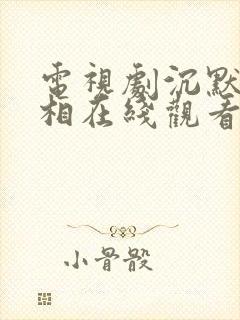 电视剧沉默的真相在线观看免费完整版