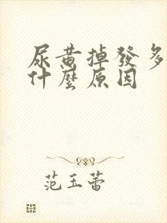 尿黄掉发多油是什么原因