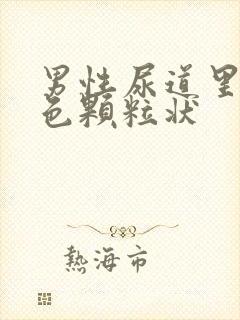 男性尿道里有白色颗粒状