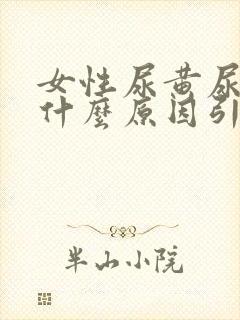 女性尿黄尿频是什么原因引起的