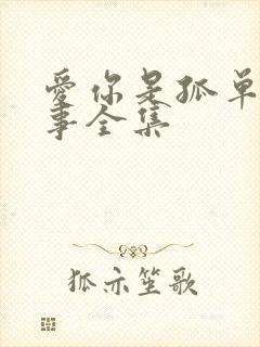 爱你是孤单的心事全集