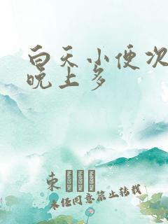 白天小便次数少晚上多