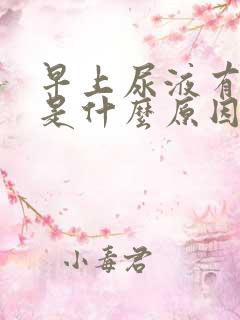 早上尿液有泡泡是什么原因引起的