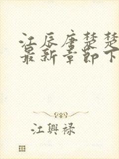 江辰唐楚楚结局最新章节下载