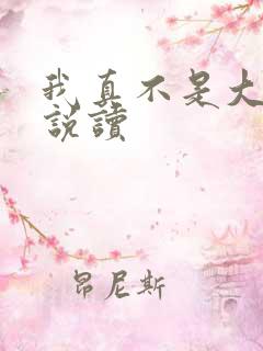 我真不是大佬小说读