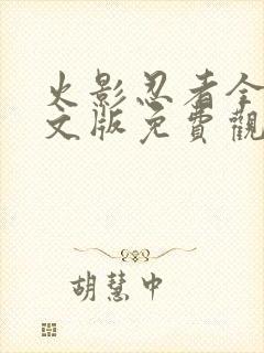 火影忍者全集中文版免费观看