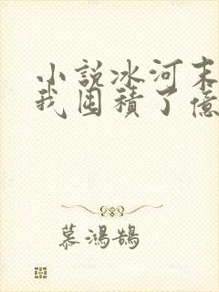 小说冰河末世:我囤积了亿亿万物资全文