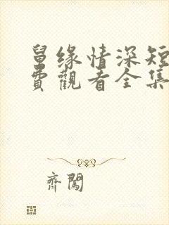 舅缘情深短剧免费观看全集高清版