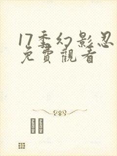 17季幻影忍者免费观看