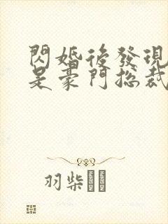 闪婚后发现老公是豪门总裁 全本